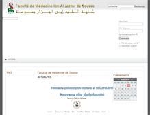 Tablet Screenshot of medecinesousse.org